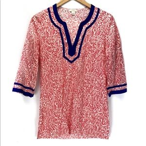 J. Crew floral beach cover tunic